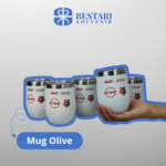 Mug Olive dengan Cetak DTF UV: Souvenir Elegan yang Tahan Lama