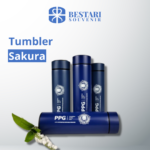 Tumbler Sakura dengan Desain Logo Eksklusif dari Bestari Souvenir