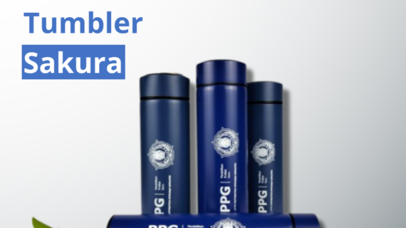 Tumbler Sakura dengan Desain Logo Eksklusif dari Bestari Souvenir