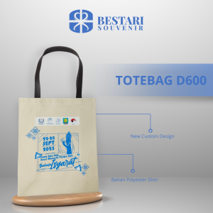 Kenali Bahan Totebag D600 Polyester Dinir: Kuat, Stylish, dan Awet